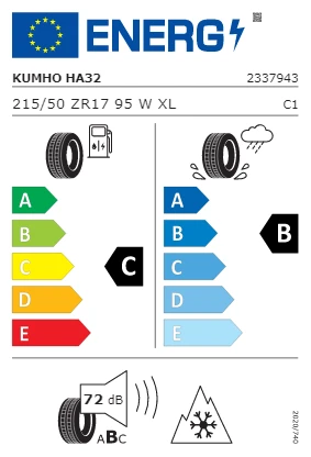 Kumho 215/50 R17 95W XL Solus HA32 4S M+S Oto 4 Mevsim Lastiği (Üretim Yılı: 2025) ürün görseli 1