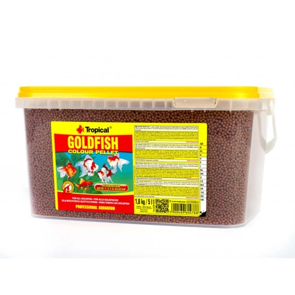 Tropical Goldfish Colour Pellet Size S 100Gr Skt: 01/2029 ürün görseli 1