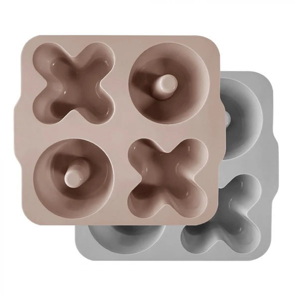 Oioi Xoxo Silikon Kek Kalıbı Bubble Beige / Powder Grey ürün görseli 1