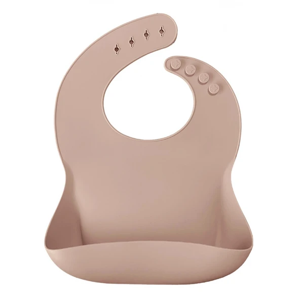 Oioi Basics Silikon Mama Önlüğü Bubble Beige ürün görseli 1