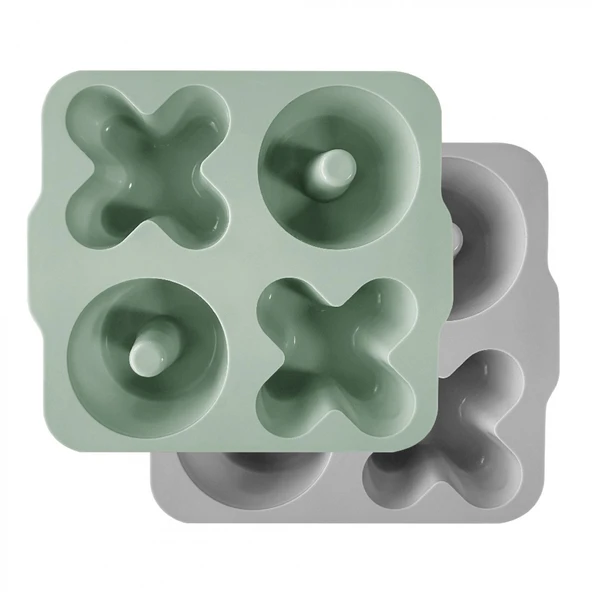 Oioi Xoxo Silikon Kek Kalıbı River Green / Powder Grey ürün görseli 1