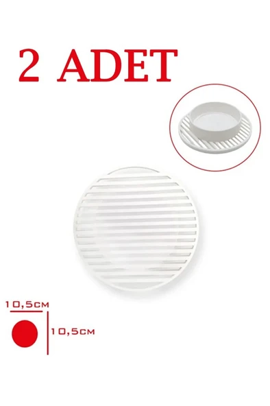 2 Adet Plastik 10.5cm Gider Kapağı Yer Süzgeci Izgarası Kapağı ürün görseli 1