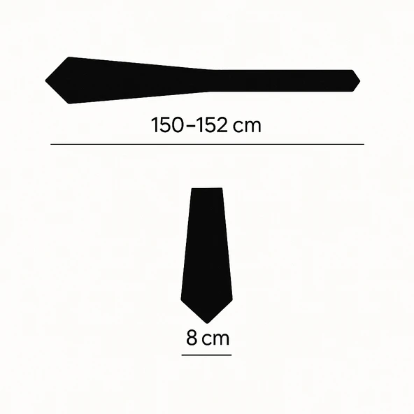 Brianze 8 Cm Mavi Desenli Kravat Mendil Set - Resim 3