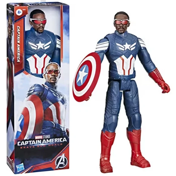 Marvel Studios Titan Hero Serisi Captain America Aksiyon Figürü 30 cm ürün görseli 1
