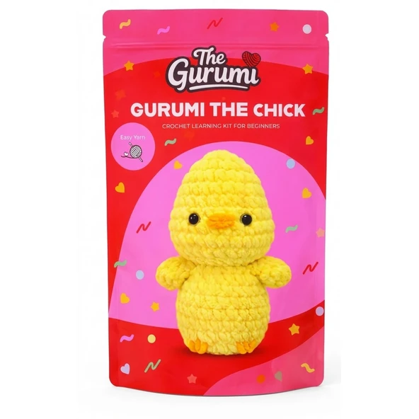 Yeni Başlayanlar İçin Civciv Amigurumi Örgü Kiti ürün görseli 1