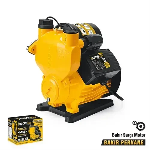 SGS5382 - OTOMATİK PERİFERİK SU POMPASI 400 WATT 0.55 HP - 35 METRE - BAKIR SARGI ürün görseli 1