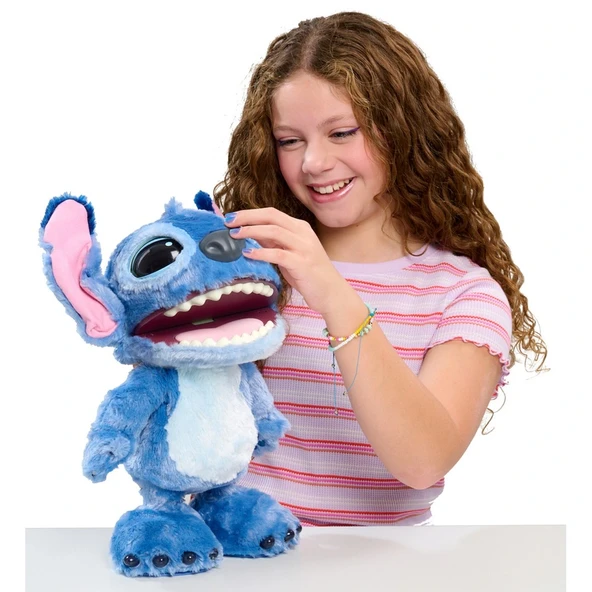Stitch Sesli Delüks Peluş 43 cm - Resim 4