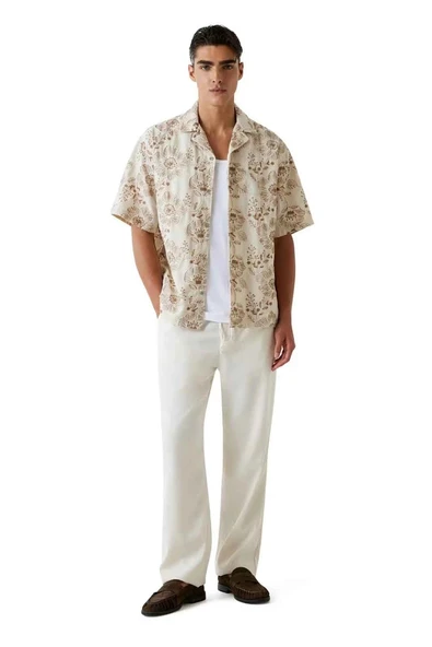Guess Paolo Relaxed Fit  Beyaz Pantolon M6GB15W2024-G018 ürün görseli 1