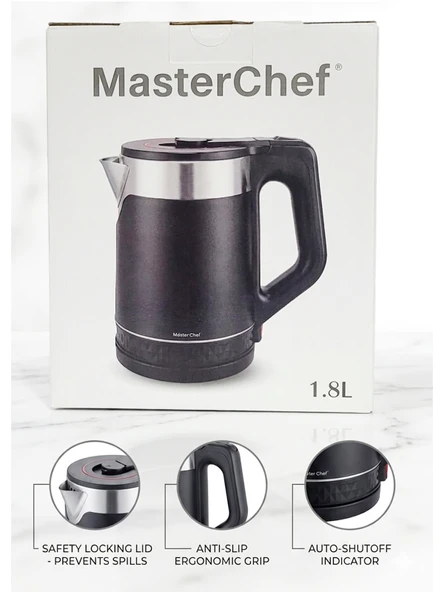 MasterChef Çelik kettle Plasik Kaplama 1,8lt - Resim 5