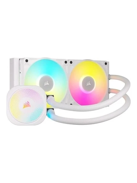 Corsaır 240MM Tıtan 240RX LCD CW-9061020-WW AM5-1851P Rgb Sıvı Soğutmalı Işlemci Fanı Beyaz ürün görseli 1