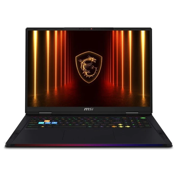 MSI Msı Raıder A18 Hx A9WIG-092TR Amd Ryzen 9 9955HX3D 48 GB Ram 512 GB SSD Geforce RTX5080 18" Uhd+ Freedos K31 ürün görseli 1