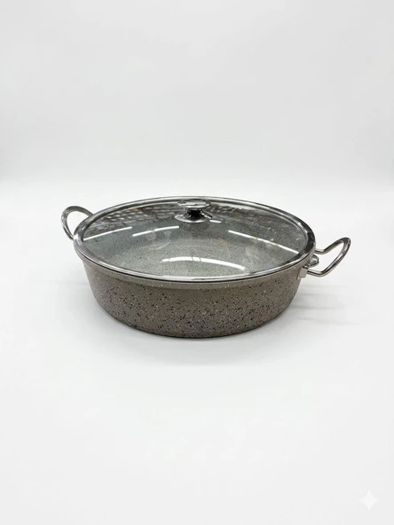 Granit Kısa Tencere 40 CM Karnıyarık Tencere Ekstra Derin ürün görseli 1