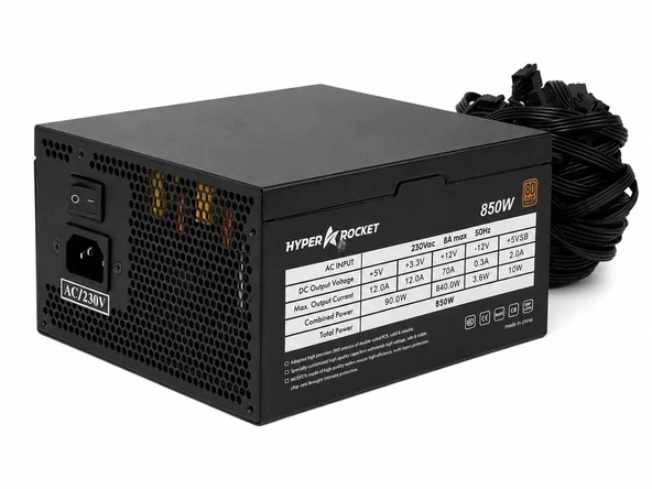 Hyper Rocket 850W PSU Güç Kaynağı ürün görseli 1