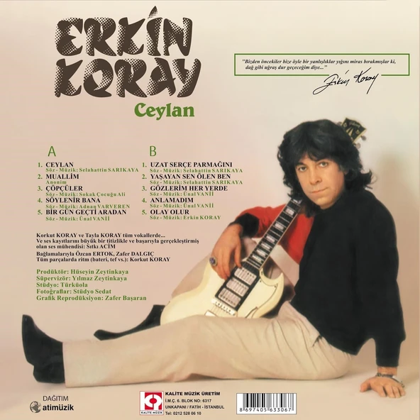 Erkin Koray Ceylan / Çöpçüler - Renkli Plak - Resim 2