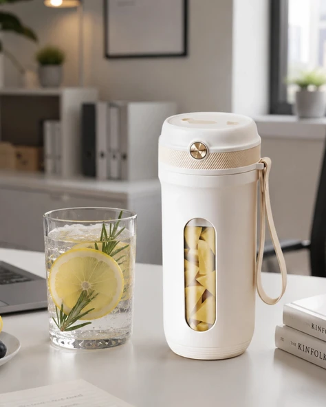 USB Şarjlı Mini Smoothie Blender Pratik Meyve Karıştırıcı 350 ML ürün görseli 1