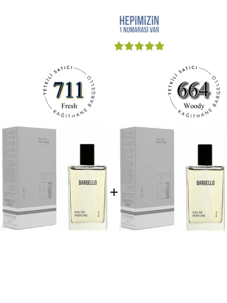 711 + 664 Erkek Parfüm Edp 50 ml Fresh/Woody - Mnms711664 ürün görseli 1