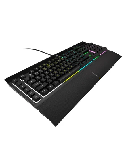 Corsair K55 RGB PRO Kablolu Oyun Klavyesi, Siyah Renk ve Kare Tuş Formu ile Gelişmiş Oyun Deneyimi (CH-9226765-TR) ürün görseli 1