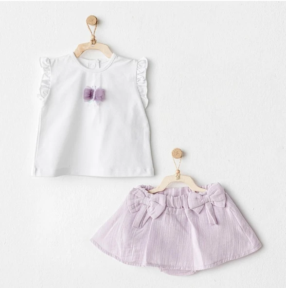 Andywawa AC25575 Magical Butterlfy 2'Li Bebe Takım Lila ürün görseli 1