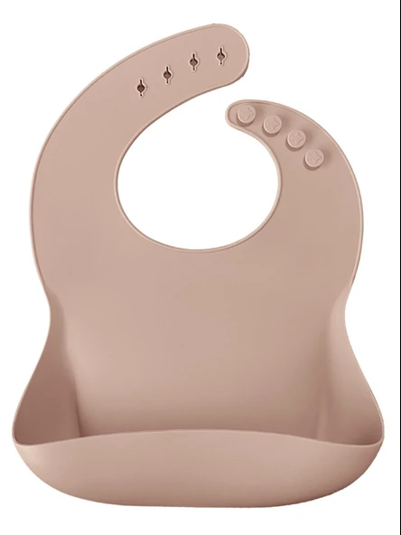 OiOi Basics Silikon Mama Önlüğü Bubble Beige ürün görseli 1