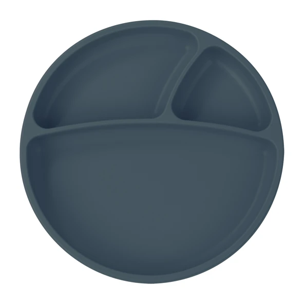 OiOi Porsiyon Vakum Tabanlı Silikon Tabak Deep Blue ürün görseli 1