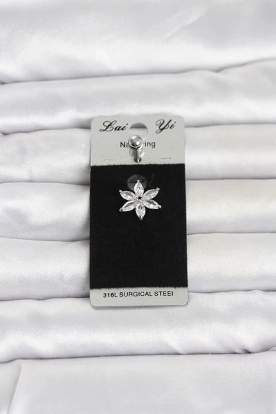 316L Cerrahi Çelik Lotus Model Göbek Piercing TJ-PR1378 ürün görseli 1