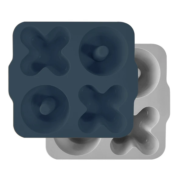 OiOi XOXO Silikon Kek Kalıbı Deep Blue / Powder Grey ürün görseli 1
