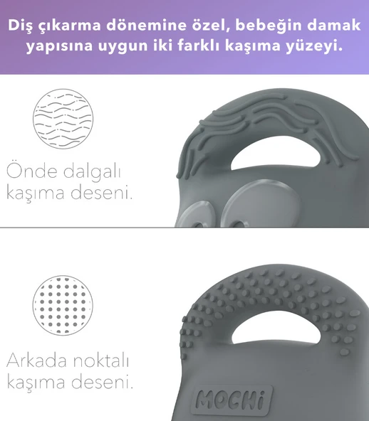 Mochi Diş Kaşıyıcı Gri - Resim 3