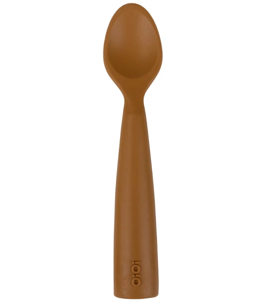 OiOi Nam Nam Silikon Mama Kaşığı Woody Brown ürün görseli 1