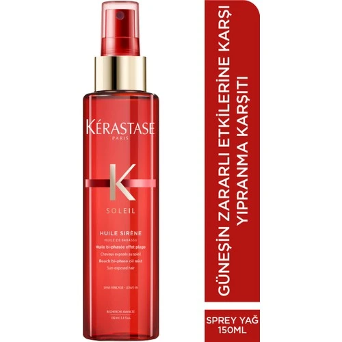 Kerastase Soléil Huile Sirene Bukle Belirginleştirici Durulanmayan Çift Fazlı Sprey Yağ 150ml ürün görseli 1