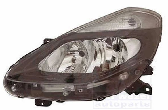 Renault Clio Iıı  Far Sol Sıyah (Oem No:260603106R) ürün görseli 1