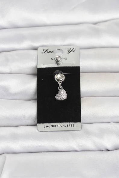 Sallantılı Kalp Model Göbek Piercing - EBJ260516W42315 ürün görseli 1