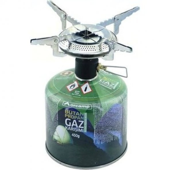 Orgaz Orcamp Kamp Gaz Kartuşu Siboplu Ocak Set Orgaz 450 gr - KTS450 + K502 ürün görseli 1