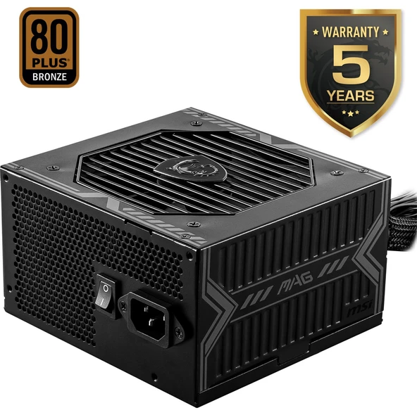 MSI MAG A650BN PCIE5 II 650W 80+ BRONZE ATX 3.1 PCIE 5.1 POWER SUPPLY ürün görseli 1