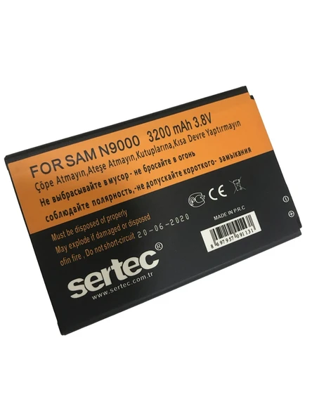 SERTEC - Samsung GALAXY NOTE 3 / N9000 Uyumlu Batarya ürün görseli 1