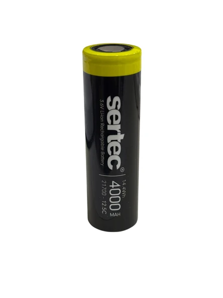 Sertec INR21700 3.7V 4000 mah 12.5C Li-ion Şarjlı Pil ürün görseli 1