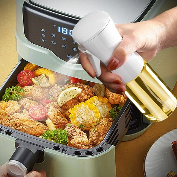 210 ML li Sprey Cam Yağ Limon Sos Spreyi Yağ Şişesi Airfryer- Ta Yağdanlık ürün görseli 1