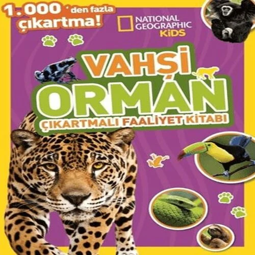 Kids Vahşi Orman Çıkartmalı Faaliyet Kitabı ürün görseli 1