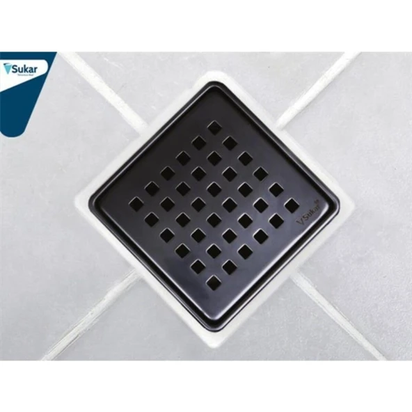 Sukar Line/9 Siyah 10x10 Kare Izgaralı Yer Süzgeci 1153-0031099-31 ürün görseli 1