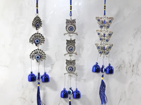 Metal Nazar Boncuğu Çan Alk3502 ürün görseli 1