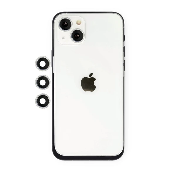 İphone 14 Shine Kamera Lens - Gümüş ürün görseli 1