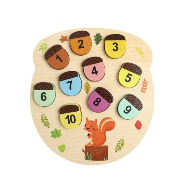 Çuk Puzzle ve Yapboz Sincap bul-tak ahşap ürün görseli 1