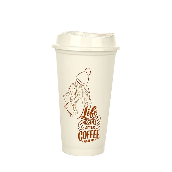 Kahve Bardağı - Kapaklı 473 ml - Resim 3
