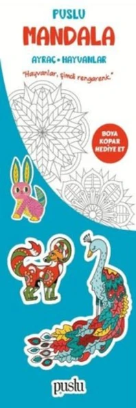 Puslu Mandala Çuk Ayraç - Hayvanlar ürün görseli 1