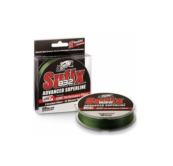 SUFIX 832 0.10mm ADVANCED SUPER LOW VIS GREEN 120 Mt. ürün görseli 1