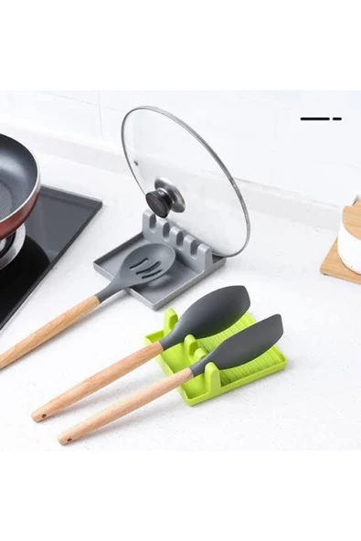 Çok Amaçlı Kaşık Altlığı Kepçe Altlığı Kapak Tutucu ürün görseli 1