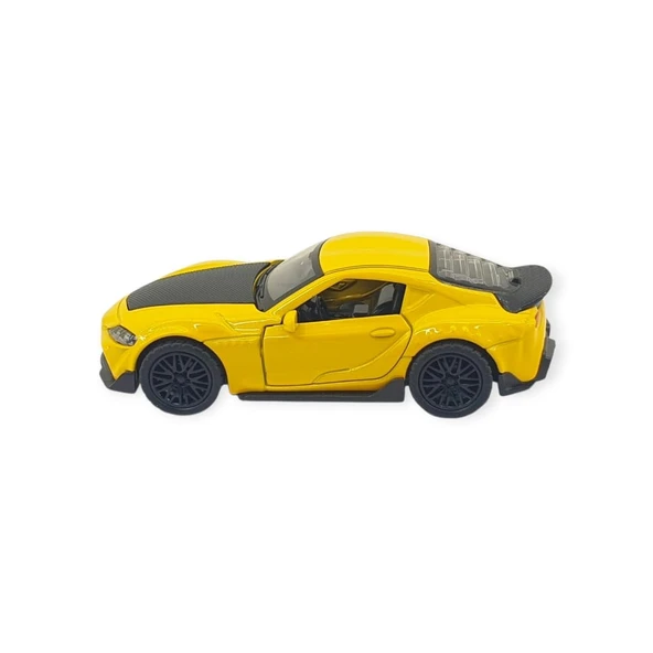 Çek Bırak Araba Metal - 3691C - Sarı - 1 ADET - Resim 3