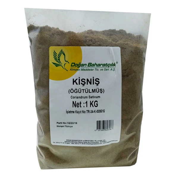 Kişniş Doğal Öğütülmüş 1000 Gr Paket ürün görseli 1