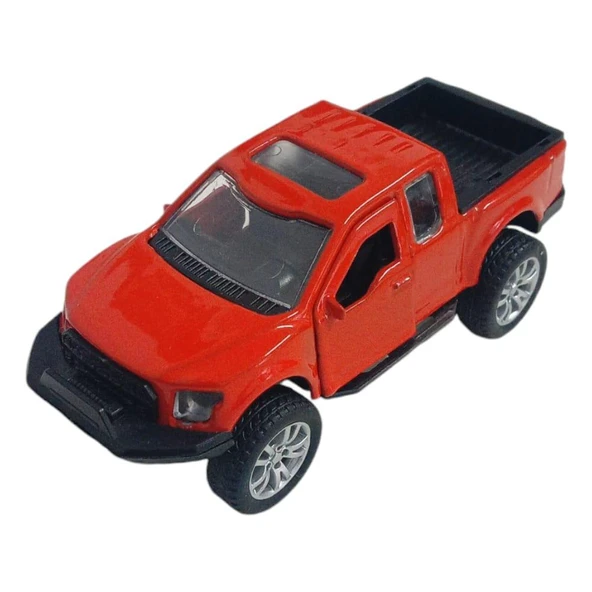 Çek Bırak Metal Arazi Aracı 13 cm - Kırmızı - 1 ADET ürün görseli 1