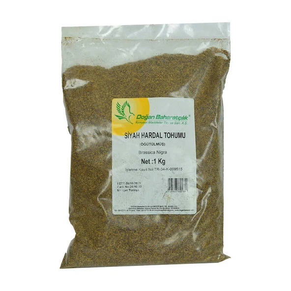 Hardal Tohumu Öğütülmüş Doğal Siyah 1000 Gr Paket ürün görseli 1