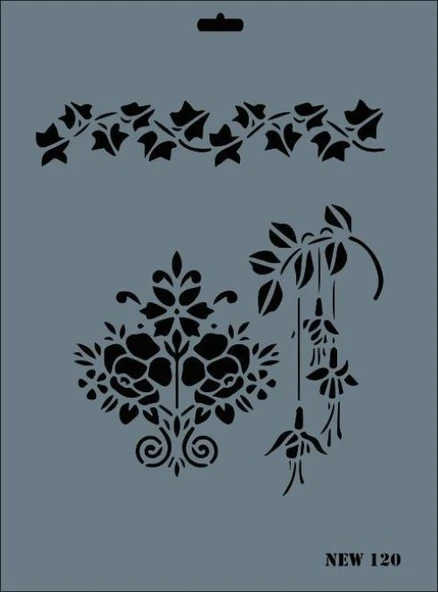 Rich New Seri N-120 Stencil 35x25 cm ürün görseli 1
